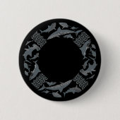 Badge Rond 5 Cm Sauvez la vie des requins (Devant)