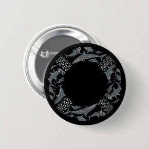 Badge Rond 5 Cm Sauvez la vie des requins
