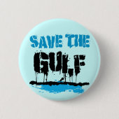 BADGE ROND 5 CM SAUVEZ LE GULF (Devant)