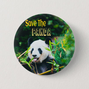 Badge Rond 5 Cm Sauvez Le Panda