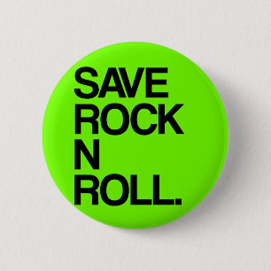 Badge Rond 5 Cm Sauvez le petit pain de la roche N