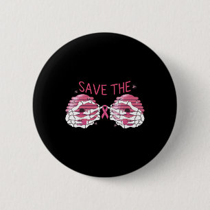 Badge Rond 5 Cm Sauvez les abeilles Boo Cancer du sein Halloween F