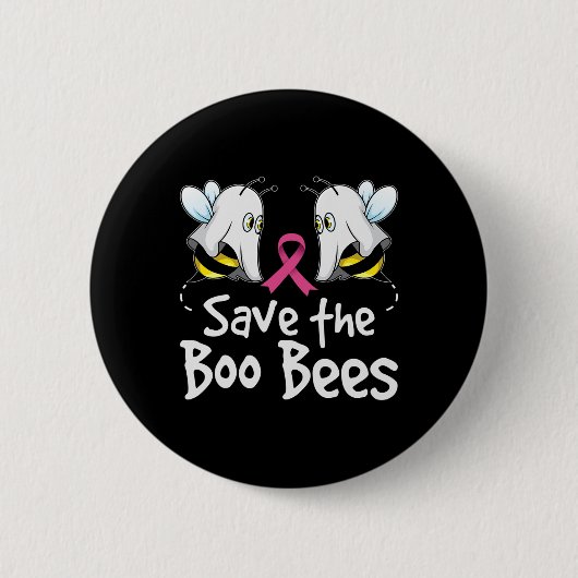 Badge Rond 5 Cm Sauvez les abeilles Boo Sensibilisation au cancer  (Devant)