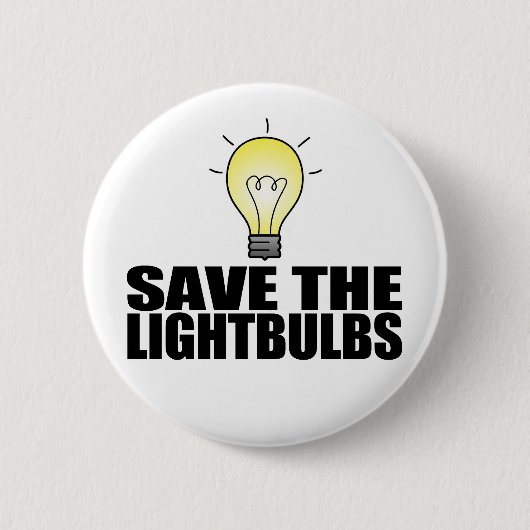 Badge Rond 5 Cm Sauvez les ampoules ! (Devant)