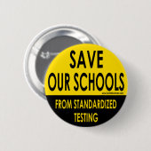 Badge Rond 5 Cm Sauvez nos écoles (Devant & derrière)