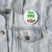 Badge Rond 5 Cm Sauvez VMK (En situation)