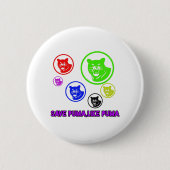 Badge Rond 5 Cm save puma, comme puma (Devant)