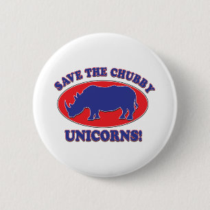 Badge Rond 5 Cm Save the Chubby Unicorns