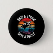 Badge Rond 5 Cm Save Turtles Sea Ocean Turtle Shirt (Devant)