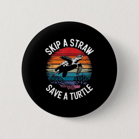 Badge Rond 5 Cm Save Turtles Sea Ocean Turtle Shirt (Devant)