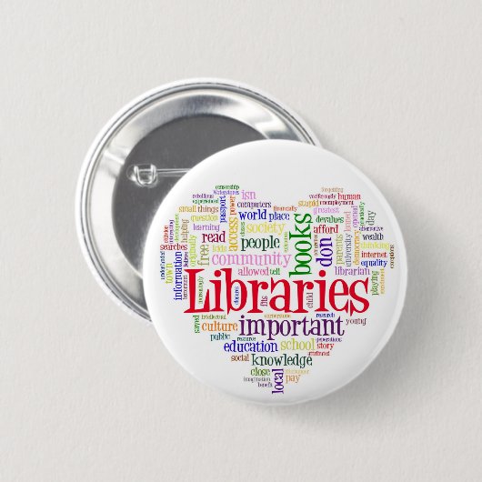 Badge Rond 5 Cm Savelibraries (Devant & derrière)