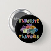 Badge Rond 5 Cm Saveurs Fluorites (Devant & derrière)