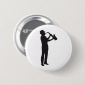 Badge Rond 5 Cm saxophone (Devant & derrière)