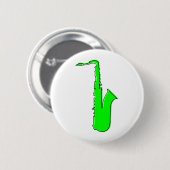Badge Rond 5 Cm saxophone oddRex (Devant & derrière)