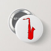 Badge Rond 5 Cm saxophone oddRex (Devant & derrière)