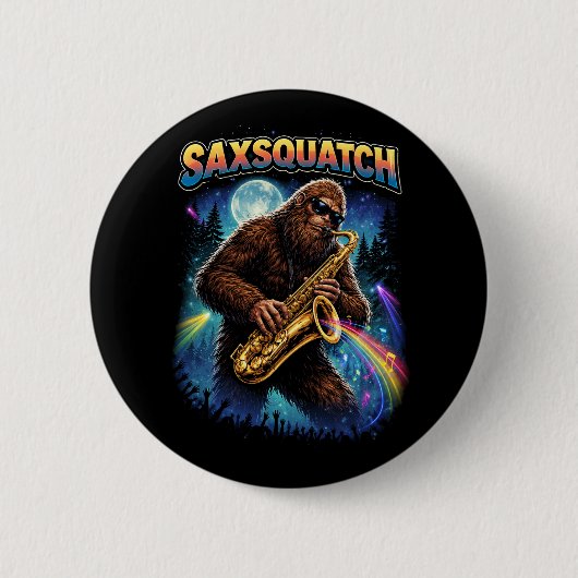 Badge Rond 5 Cm Saxsquatch (Devant)