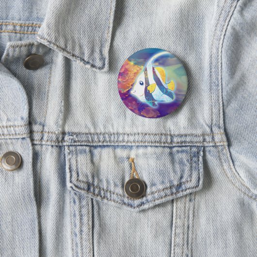 Badge Rond 5 Cm Scalaire mignon (En situation)