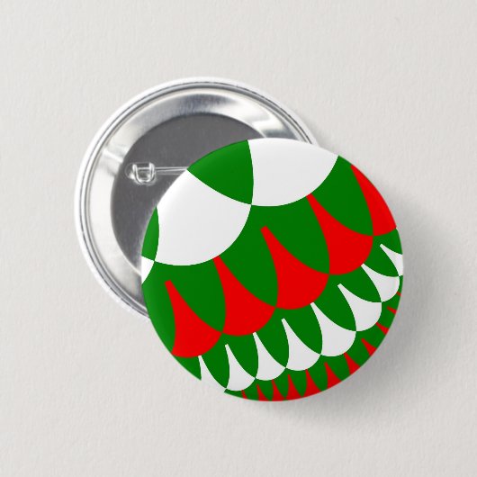 Badge Rond 5 Cm Scales de Noël (Devant & derrière)