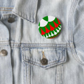 Badge Rond 5 Cm Scales de Noël (En situation)