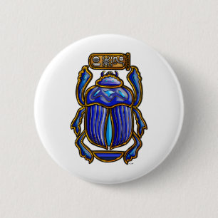 Badge Rond 5 Cm Scarab égyptien antique