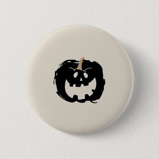 Badge Rond 5 Cm Scary Pumpkin (Devant)