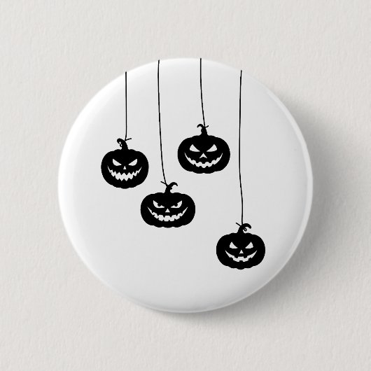 Badge Rond 5 Cm Scary Pumpkin hanging (Devant)