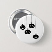 Badge Rond 5 Cm Scary Pumpkin hanging (Devant & derrière)
