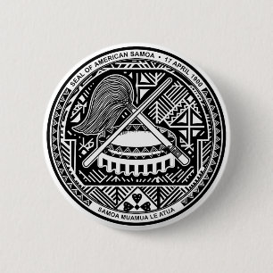 Badge Rond 5 Cm Sceau des Samoa américaines