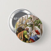 Badge Rond 5 Cm Scène de nativité (Devant & derrière)