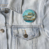 Badge Rond 5 Cm Scène de quai  (En situation)