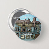 Badge Rond 5 Cm Scène de quai 2 (Devant & derrière)