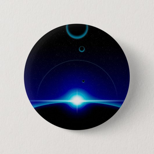 Badge Rond 5 Cm Scène solaire (Devant)