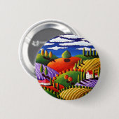 Badge Rond 5 Cm Scène toscane (Devant & derrière)