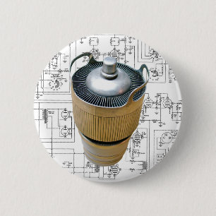 Badge Rond 5 Cm Schéma du tube de transmission en céramique