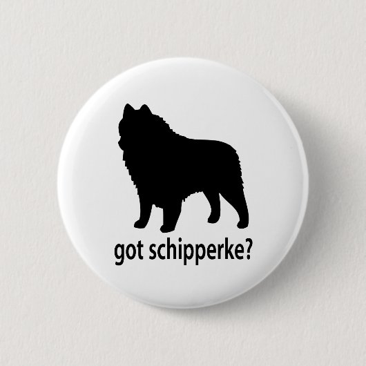Badge Rond 5 Cm Schipperke obtenu (Devant)