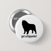 Badge Rond 5 Cm Schipperke obtenu (Devant & derrière)