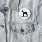 Badge Rond 5 Cm Schnauzer géant (En situation)