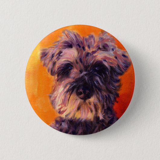 Badge Rond 5 Cm Schnauzer miniature (Devant)