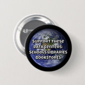 Badge Rond 5 Cm Schools Libraries Bookstores (Devant & derrière)