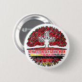Badge Rond 5 Cm Schweiz Schweizer Deutsch Deutschland Baum Wurzel (Devant & derrière)
