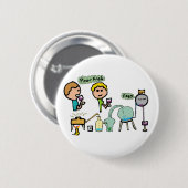 Badge Rond 5 Cm Science amusante (Devant & derrière)