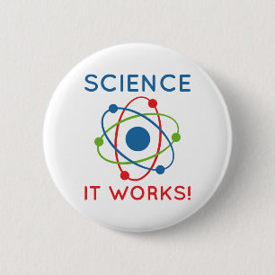Badge Rond 5 Cm Science Ça Fonctionne !