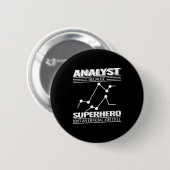 Badge Rond 5 Cm Science des données Analyste de données Technologi (Devant & derrière)