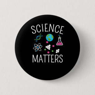 Badge Rond 5 Cm Science S - Drôle Sticker de jeu de mots scientifi