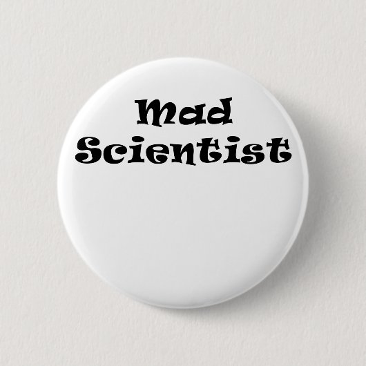 Badge Rond 5 Cm Scientifique fou (Devant)