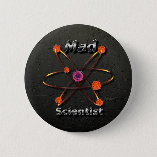 Badge Rond 5 Cm Scientifique fou (Devant)