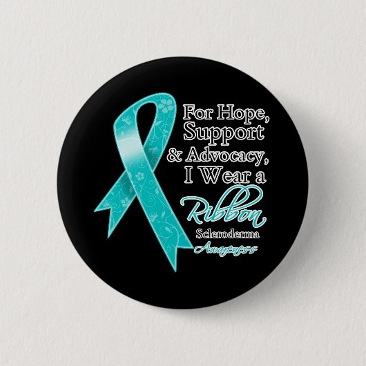 Badge Rond 5 Cm Scleroderma Soutien Espérance Sensibilisation (Devant)