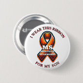 Badge Rond 5 Cm Sclérose en plaques Mois de sensibilisation à la S (Devant & derrière)