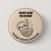 Badge Rond 5 Cm Sclérose en plaques mou pour bébé (Devant)