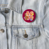Badge Rond 5 Cm Scooby-Doo "Amour" (En situation)